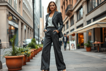 flaeming-burgen.de | Comment recréer le look d'une icône mode avec un pantalon large et une veste ?